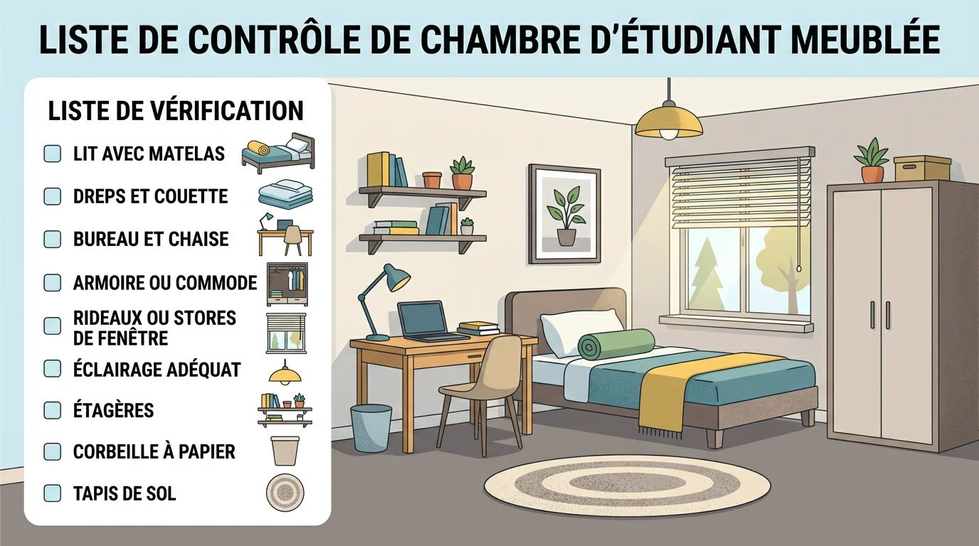 Chambre meublée conforme au décret pour une colocation à Annemasse