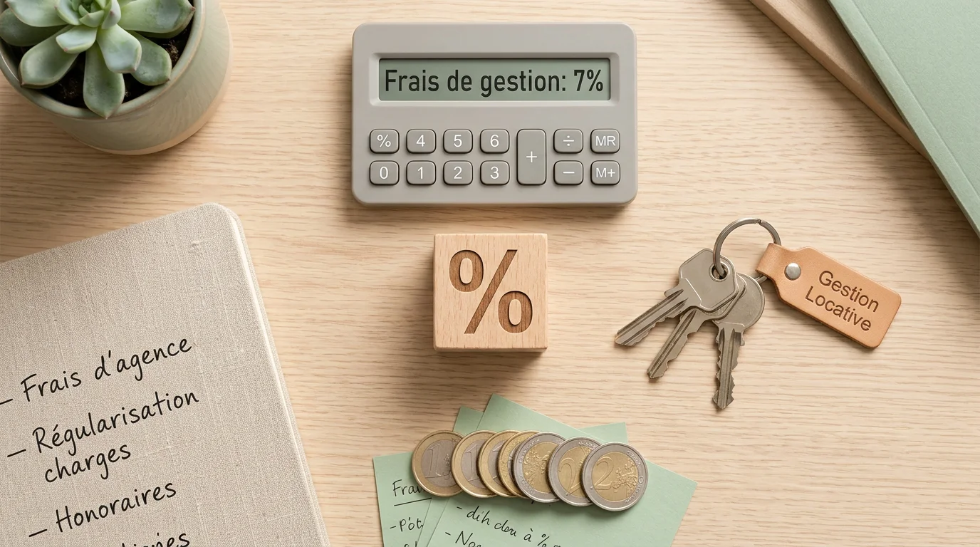 Illustration du calcul des honoraires d'une gestion locative