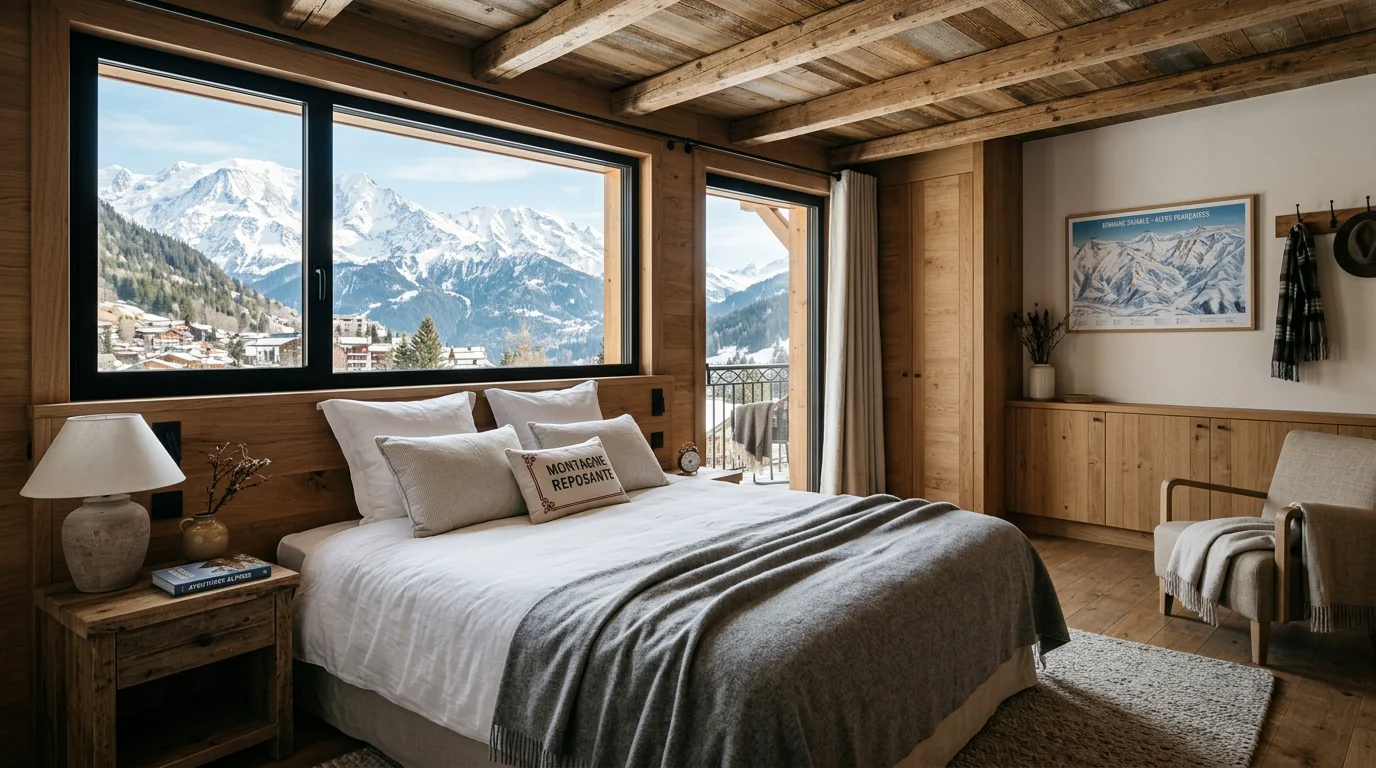 Intérieur d'un appartement de station préparé pour l'accueil de voyageurs