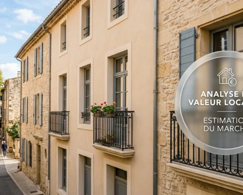 Immeuble résidentiel français analysé pour évaluer la valeur locative