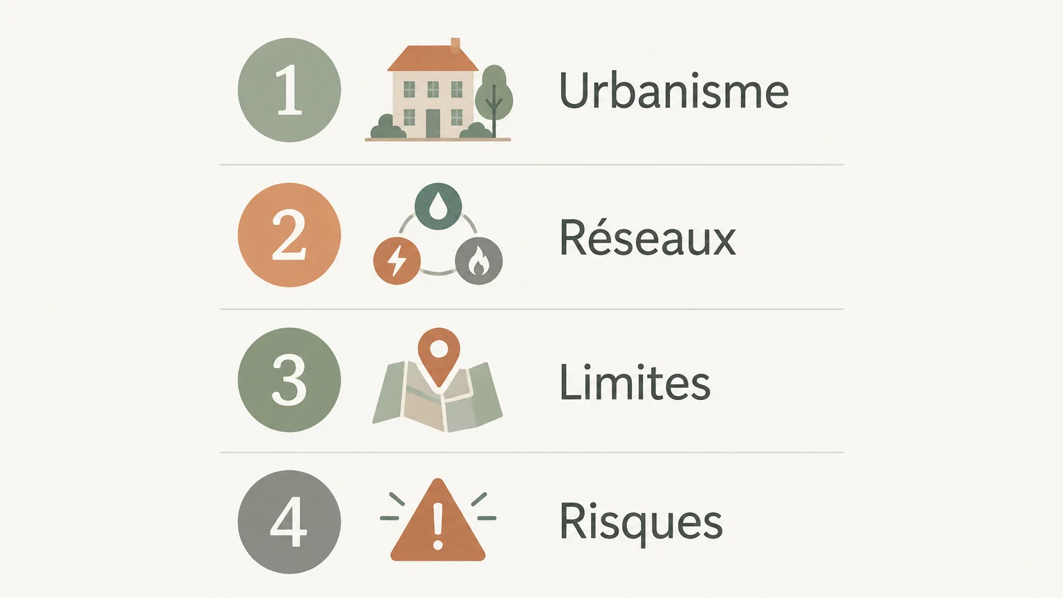 Checklist des vérifications à effectuer avant une offre sur un terrain